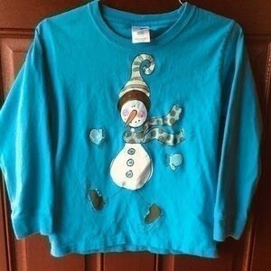 Snowman Tee size 10-12 youth
